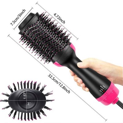 One-Step Hair Dryer And Volumizer Hot Air Brush black